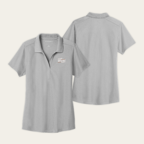 Port Authority Women's EZPerformance Gusty Grey Pique Polo