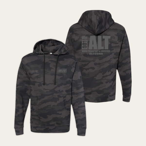 Independent Trading Co. Midweight Hooded Sweatshirt in Black Camo