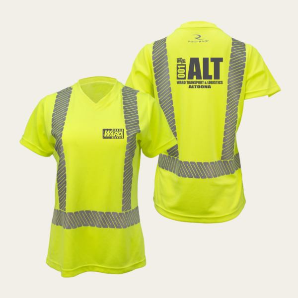 Ladies' Class 2 High Visibility Women's Safety T-Shirt with Max-Dri